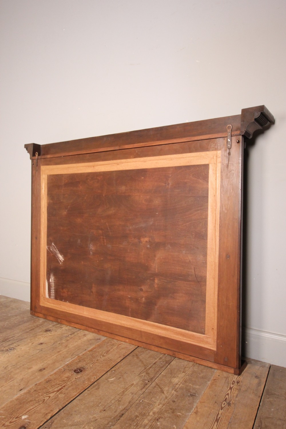 Large George IV Rosewood Overmantle Wall Mirror View VII