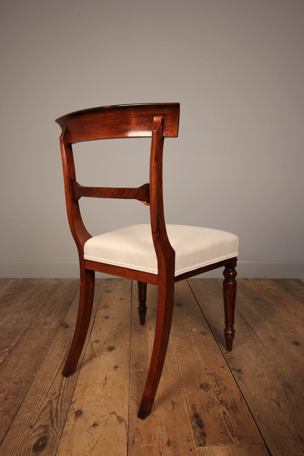 Super Quality Set 6 William IV Rosewood Dining Chairs View IV