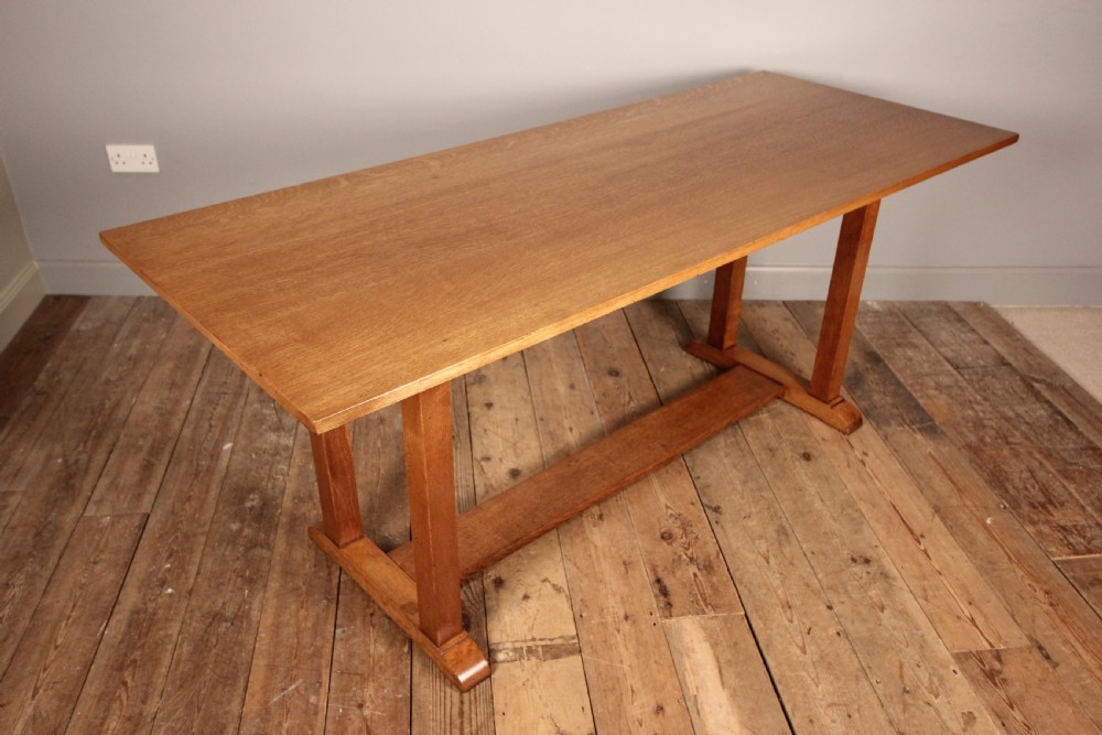 Heals Oak Refectory Dining Table View IV