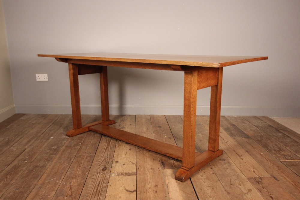Heals Oak Refectory Dining Table View V