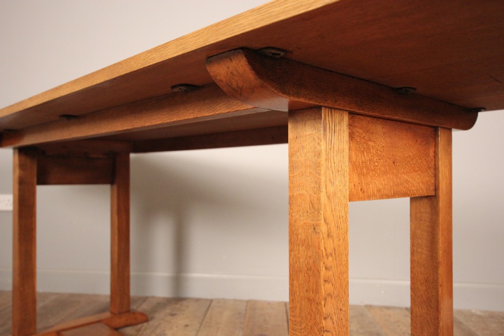 Heals Oak Refectory Dining Table View VII