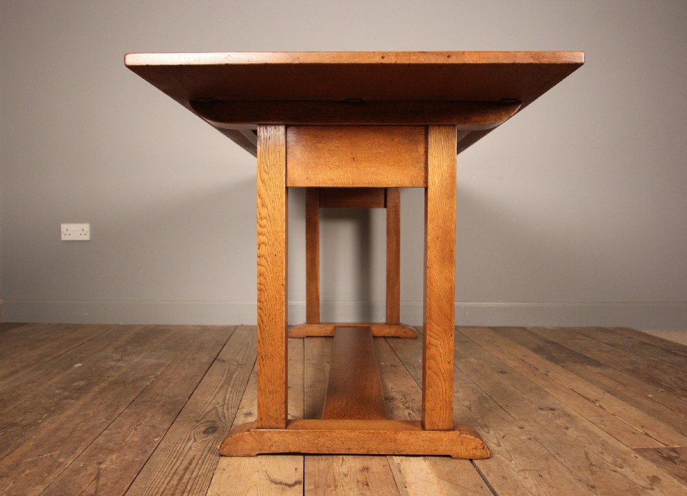 Heals Oak Refectory Dining Table View IX