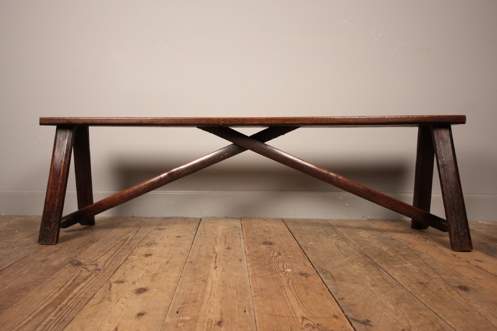 Stylish Georgian Oak Bench