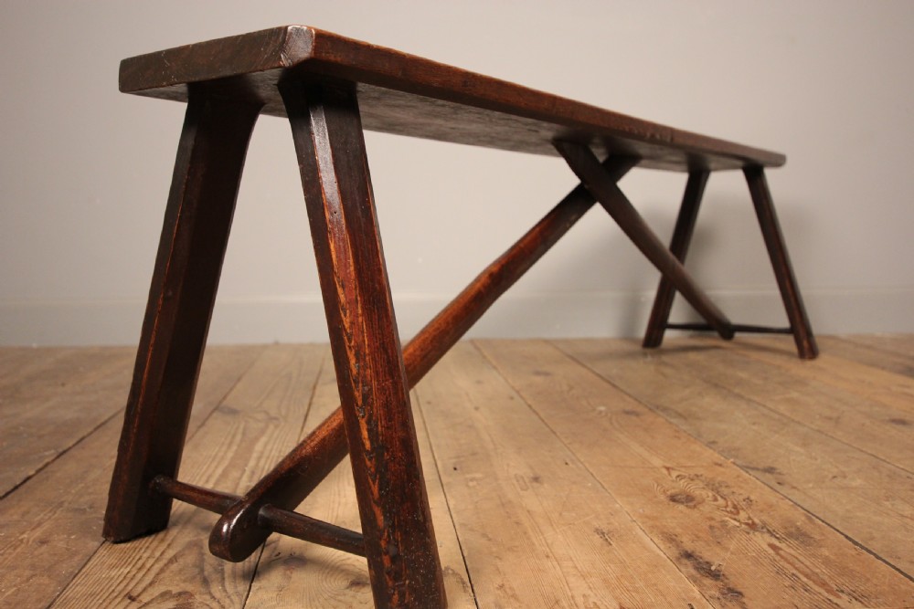 Stylish Georgian Oak Bench View V