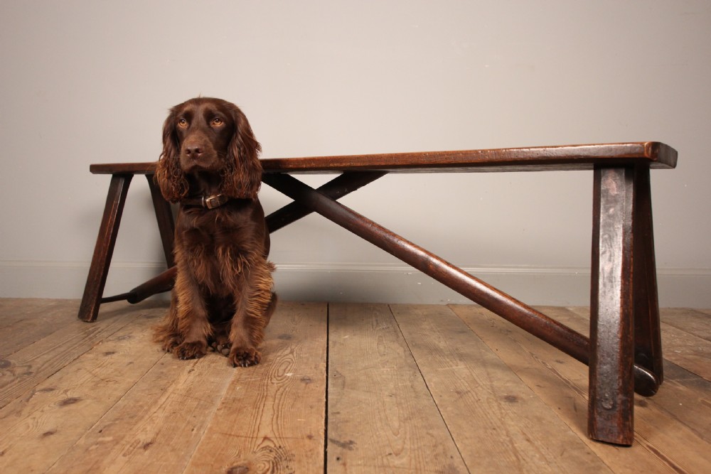 Stylish Georgian Oak Bench View VII
