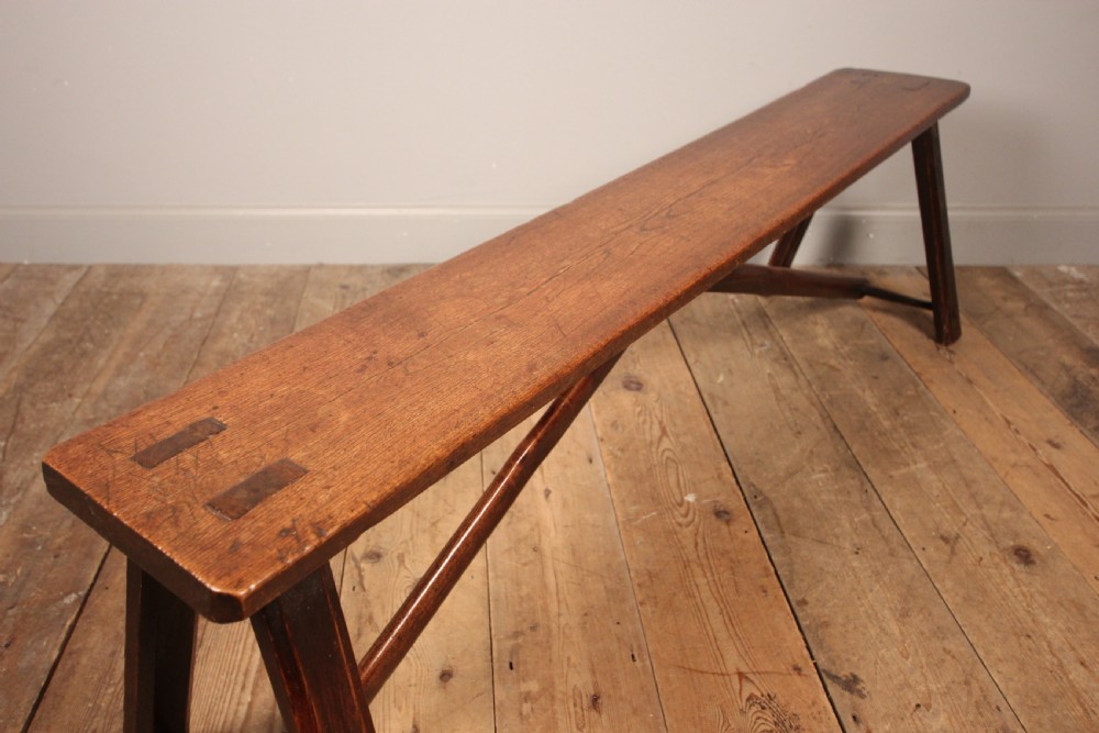 Stylish Georgian Oak Bench View VIII