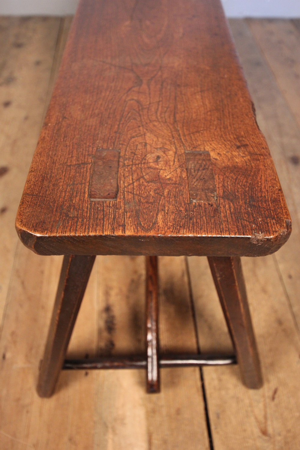 Stylish Georgian Oak Bench View IX