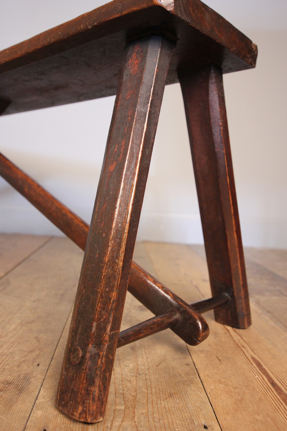 Stylish Georgian Oak Bench View XI