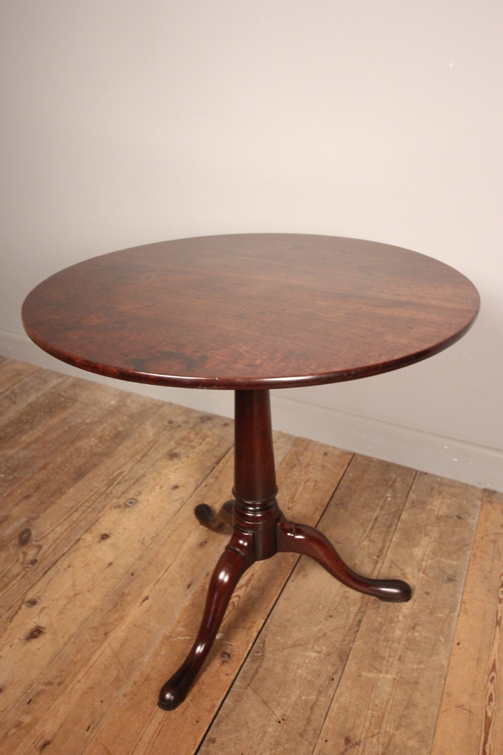 Superb 18th C. Mahogany Bird Cage Tripod Table View III