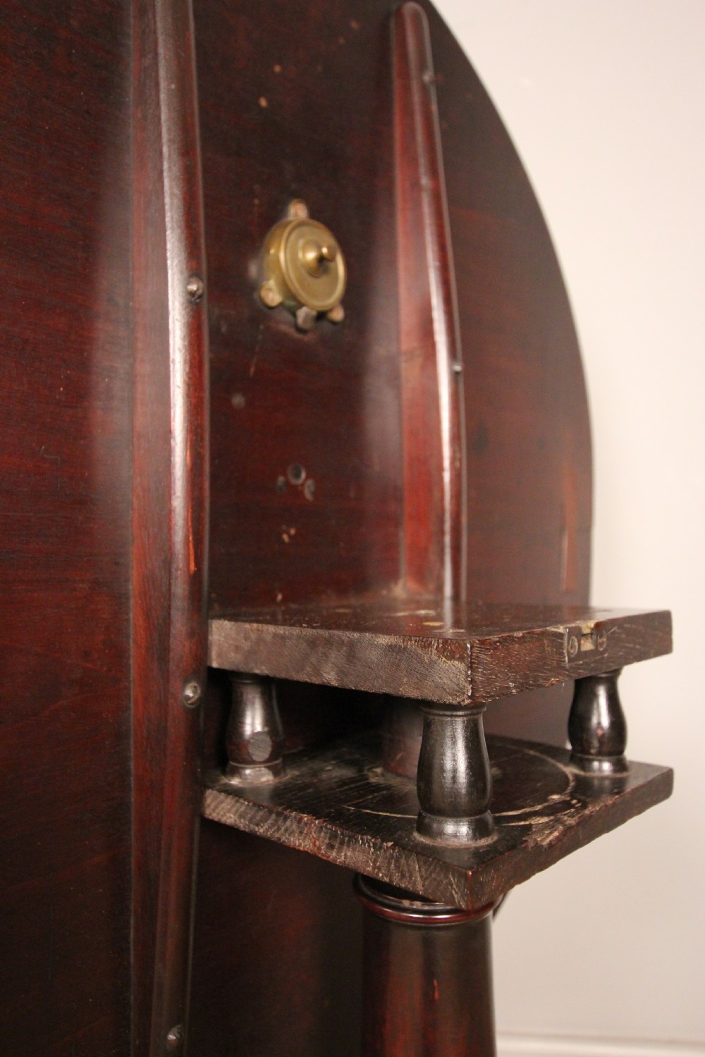Superb 18th C. Mahogany Bird Cage Tripod Table View V