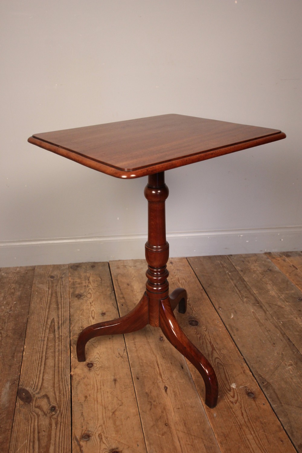 Classic 19th C Mahogany Tripod Lamp Table