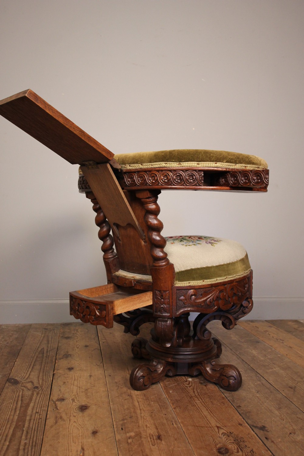 Rare 19th C. Cock Fighting Chair View II