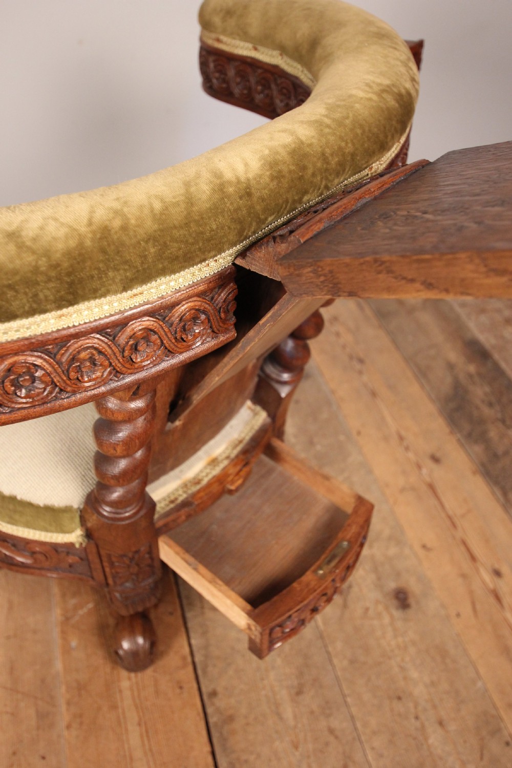 Rare 19th C. Cock Fighting Chair View VII