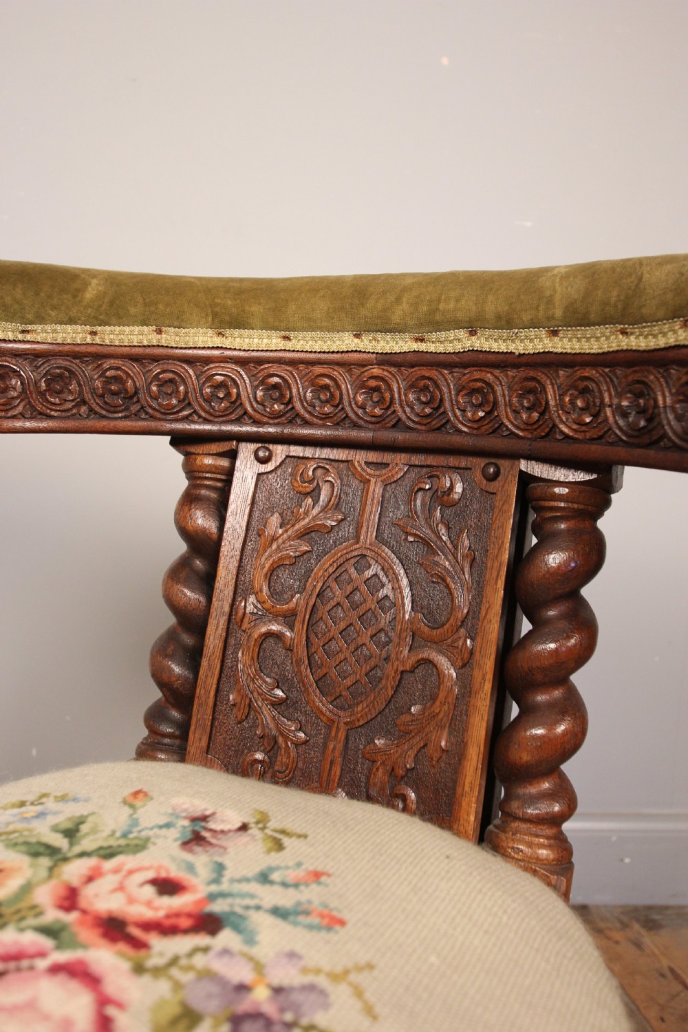 Rare 19th C. Cock Fighting Chair View X