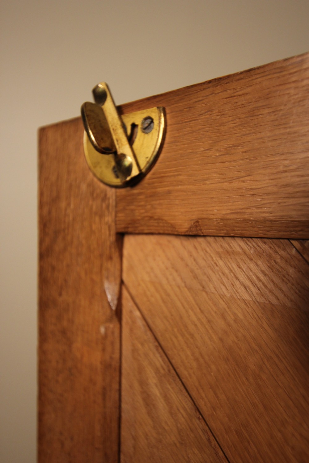 Striking 19th C Gothic Oak Shop Counter Cabinet View VII