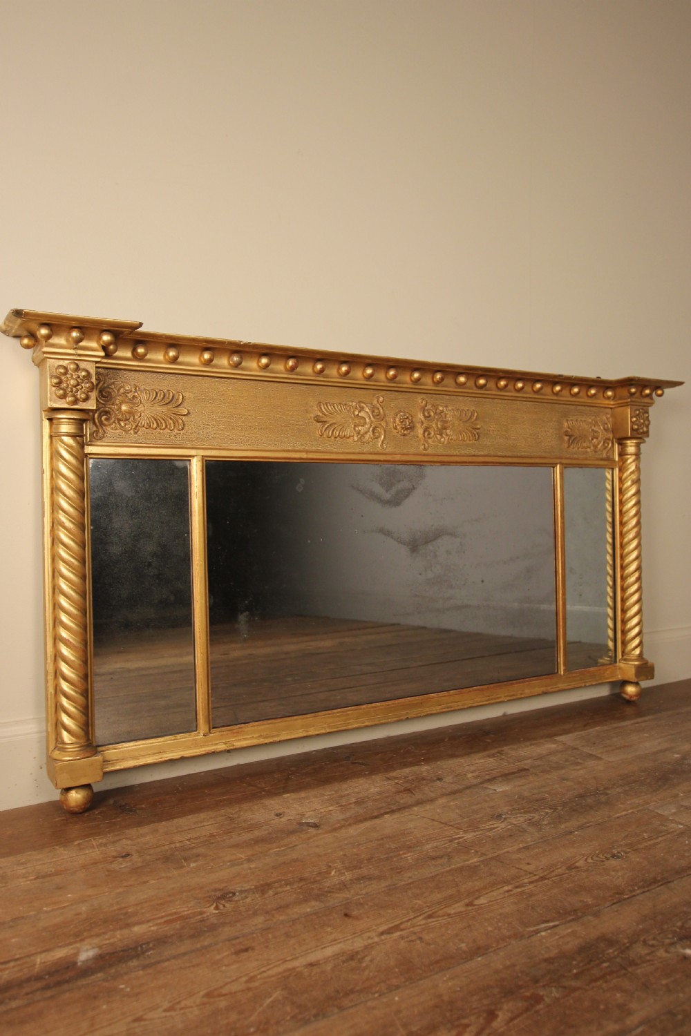 Regency Giltwood Overmantle Mirror View II