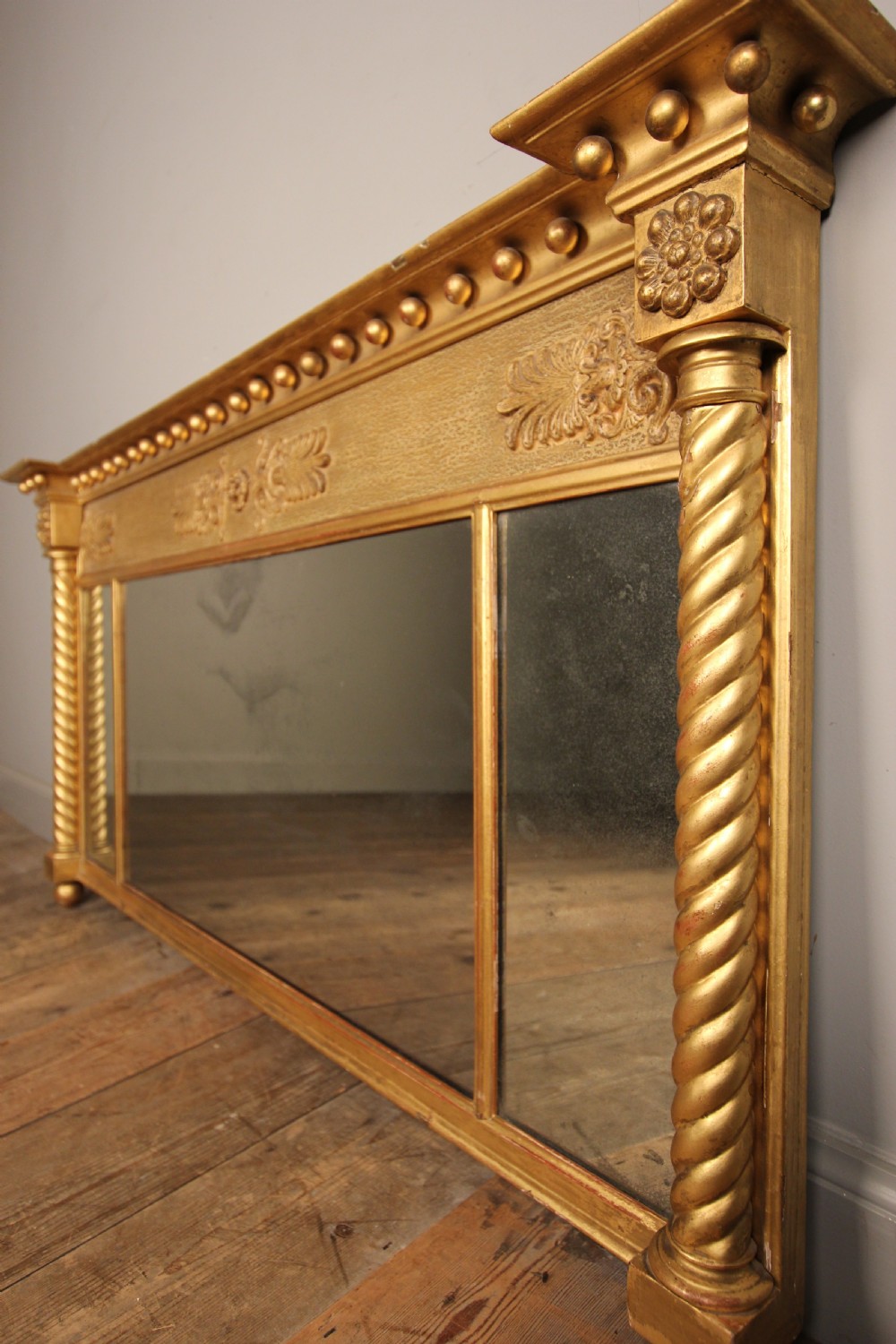 Regency Giltwood Overmantle Mirror View III