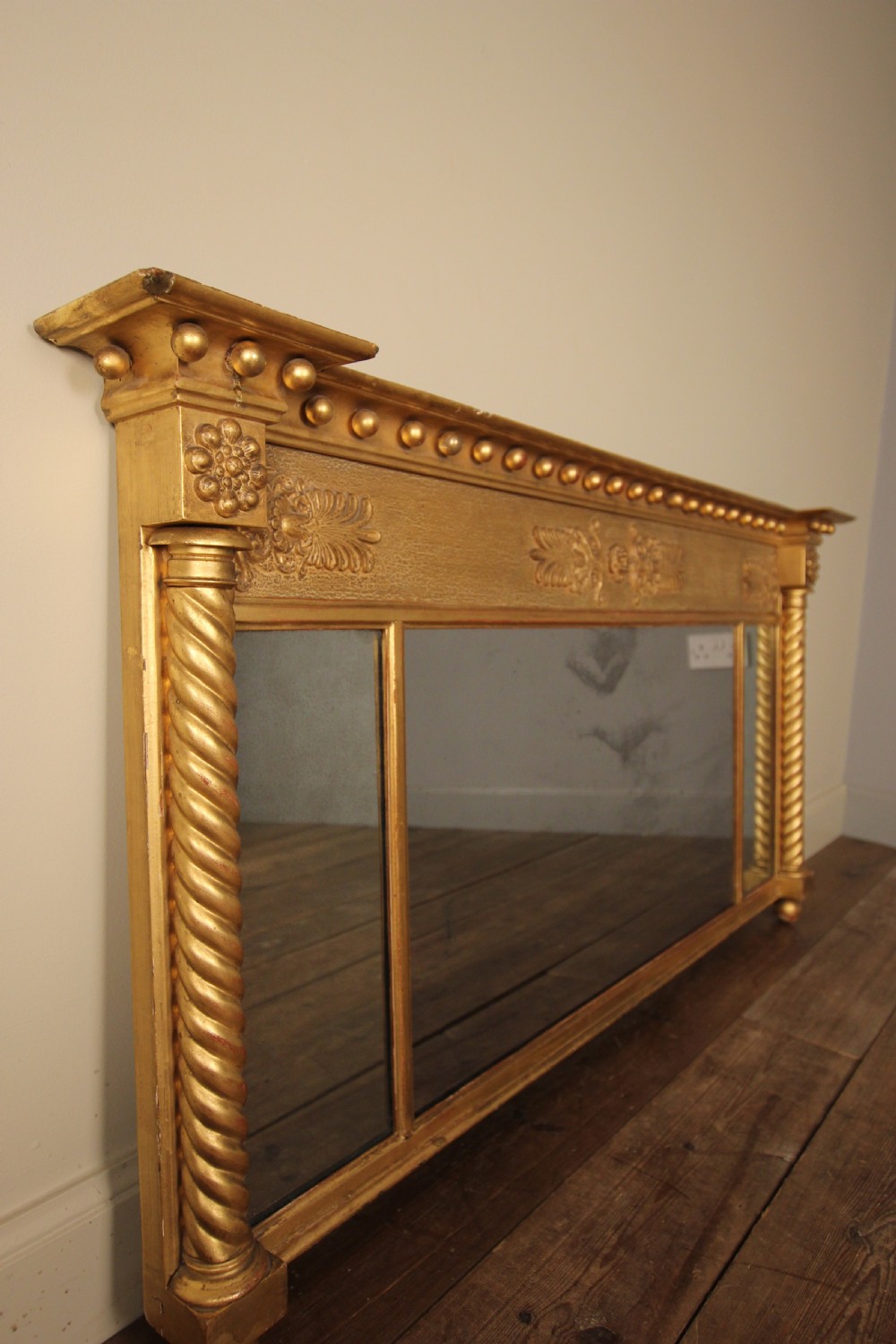 Regency Giltwood Overmantle Mirror View IV