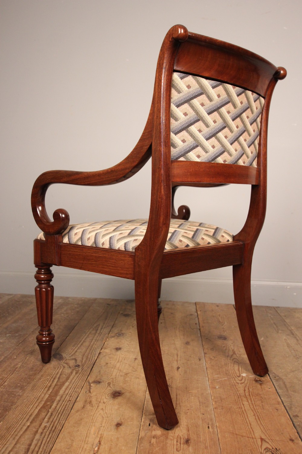 George IV Gillows Mahogany Elbow Chair View III