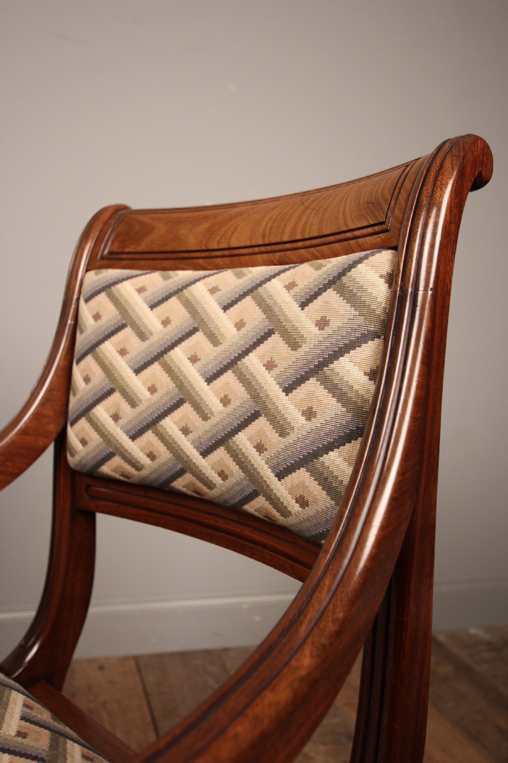 George IV Gillows Mahogany Elbow Chair View VIII