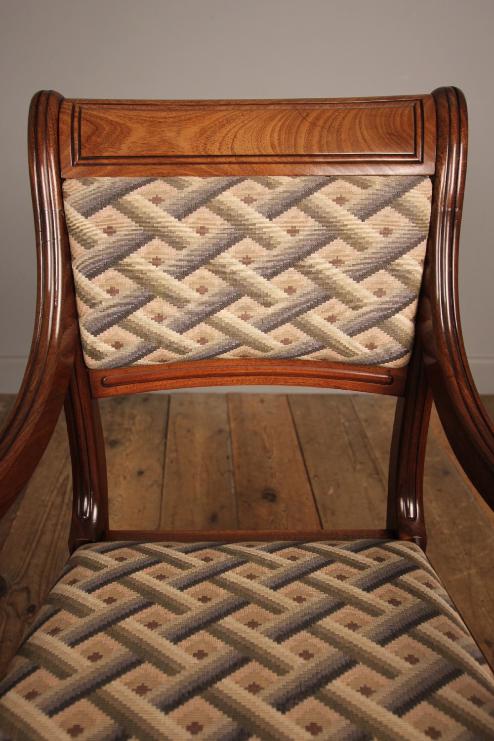 George IV Gillows Mahogany Elbow Chair View IX