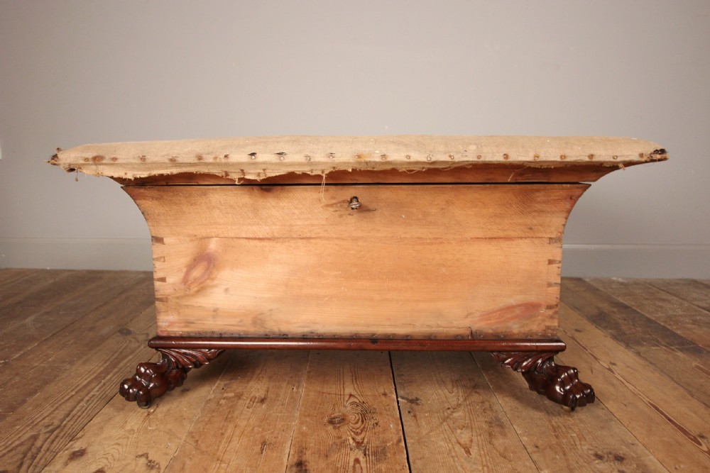 Regency Sarcophagus Mahogany Ottoman View II