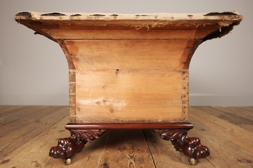Regency Sarcophagus Mahogany Ottoman View III