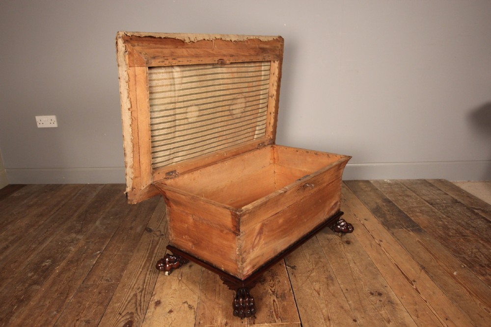 Regency Sarcophagus Mahogany Ottoman View IV