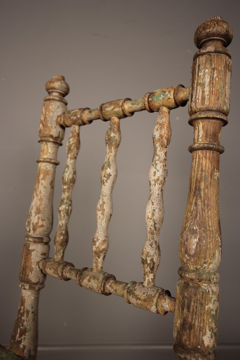 19th Century Metamorphic Chair in wonderful original paint View V