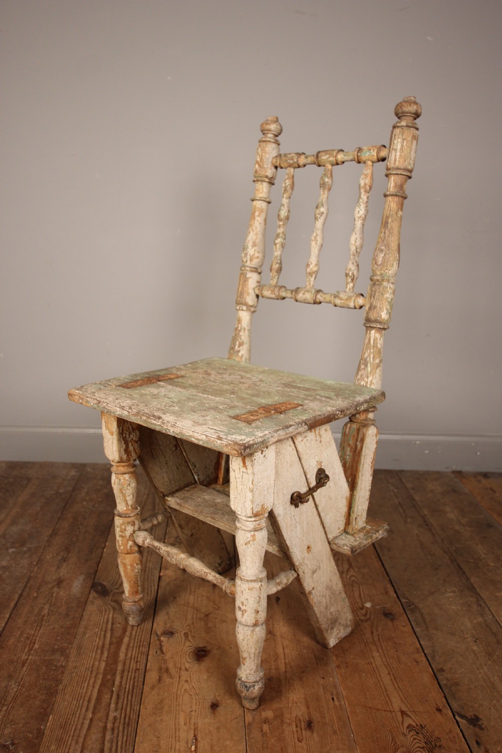19th Century Metamorphic Chair in wonderful original paint View VII