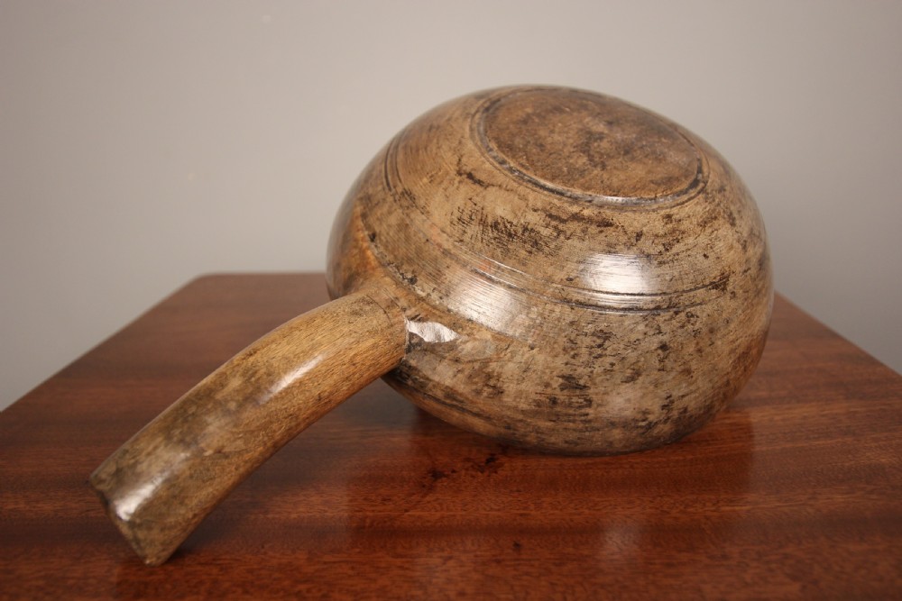 19th C. Primitive Fruitwood Bowl View IV