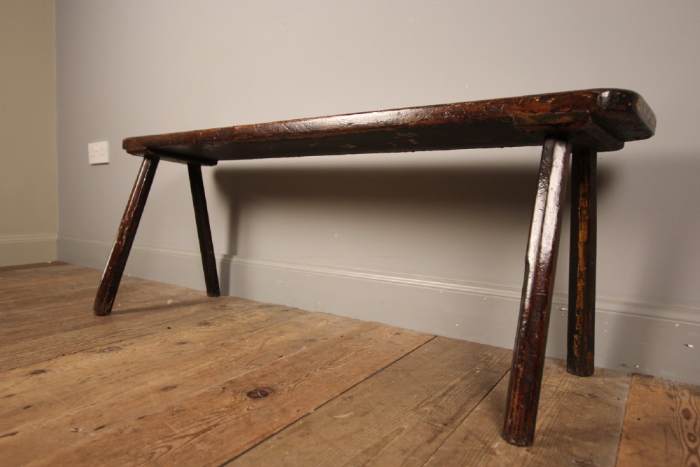 Primitive Bench in Original Paint View II