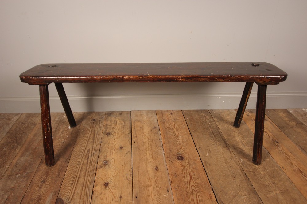 Primitive Bench in Original Paint View III