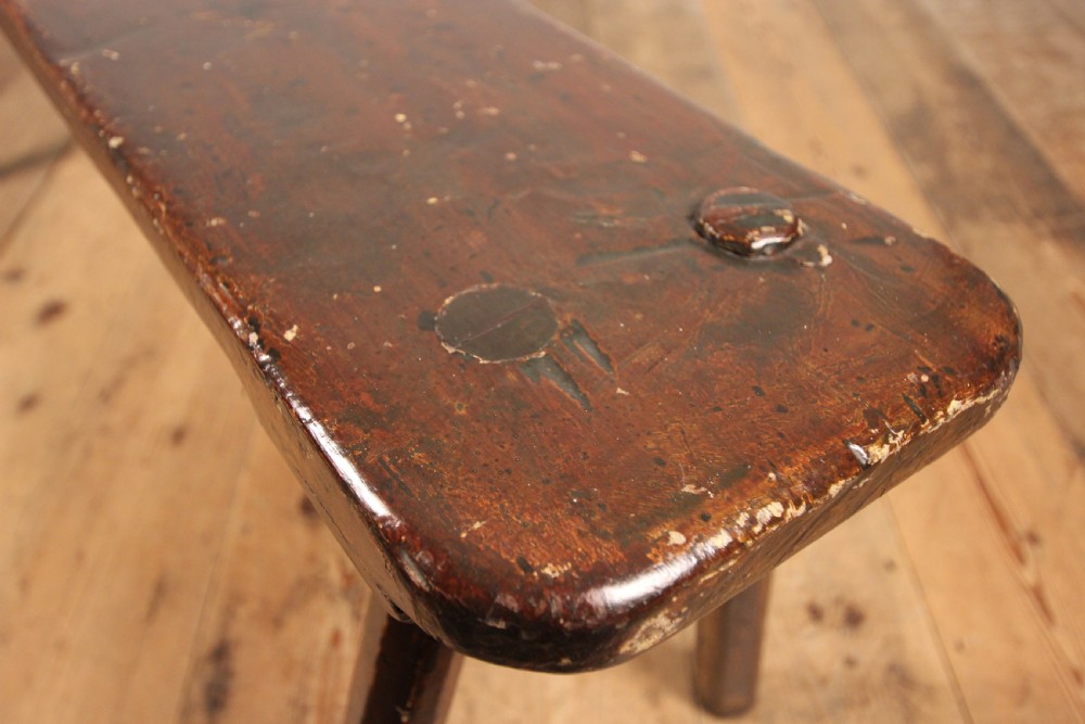 Primitive Bench in Original Paint View V