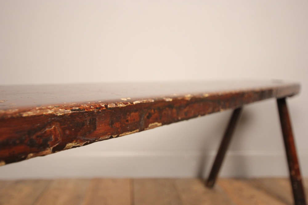 Primitive Bench in Original Paint View VI