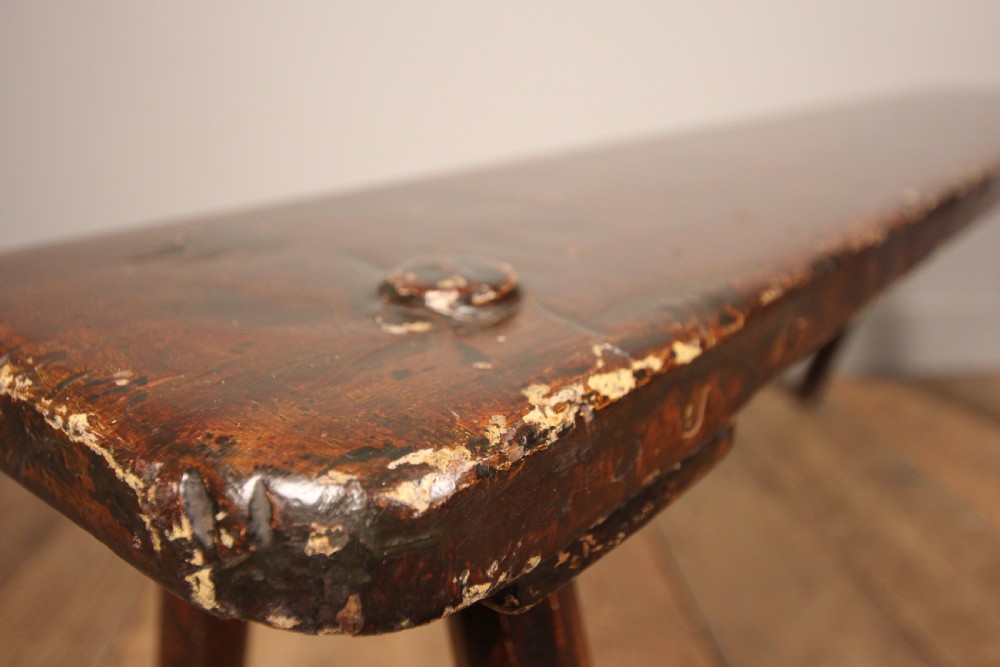 Primitive Bench in Original Paint View VII