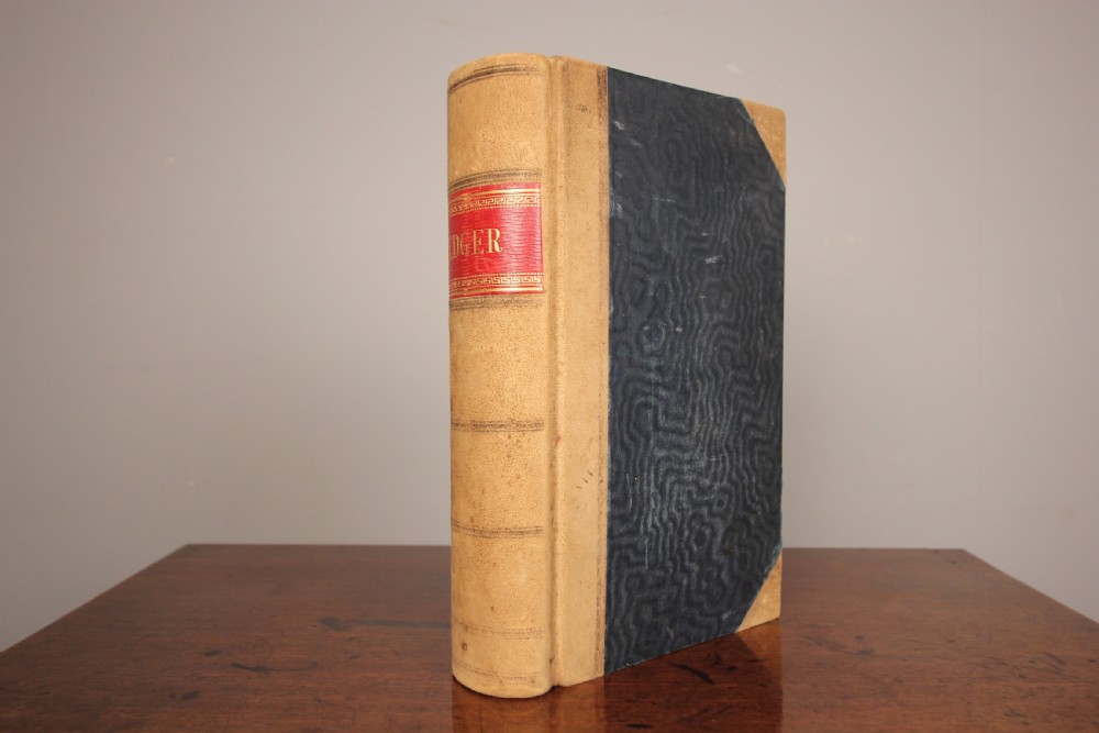 Edwardian Leather Bound Ledger