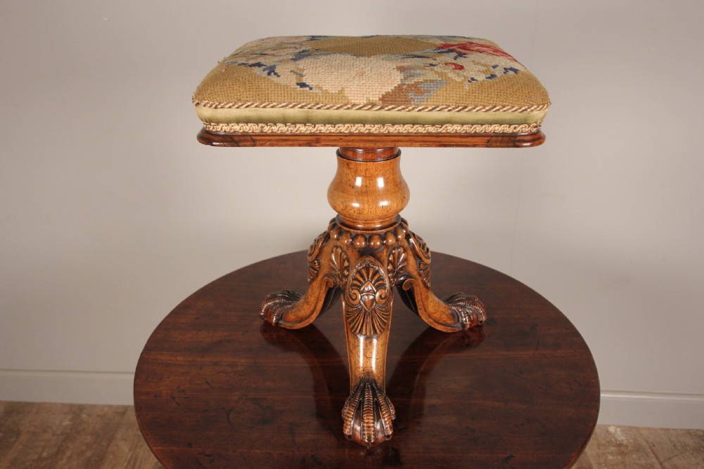 Gillows George IV Revolving Rosewood Stool View VII