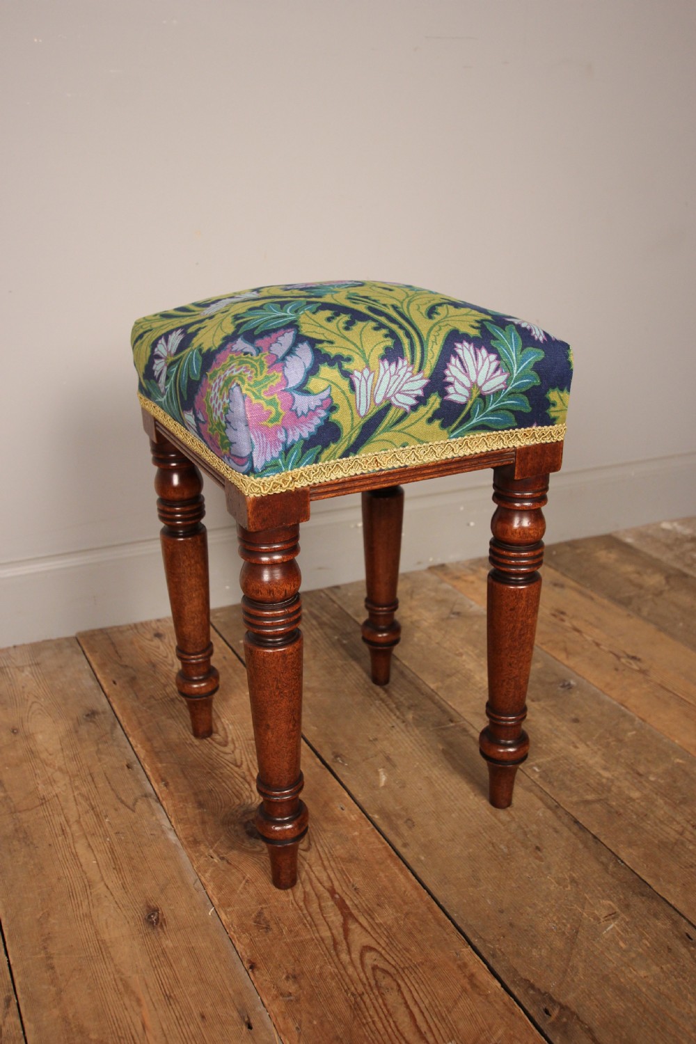 George III Mahogany Stool View IV