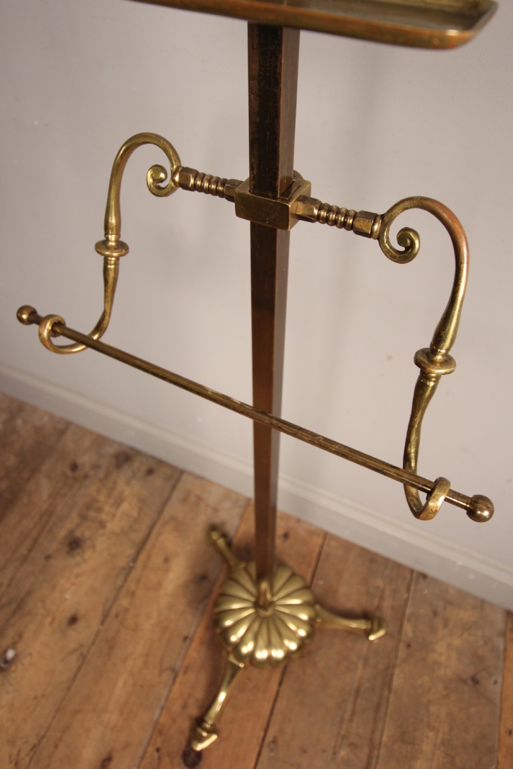 Art Deco Brass Valet Clothes Stand View III