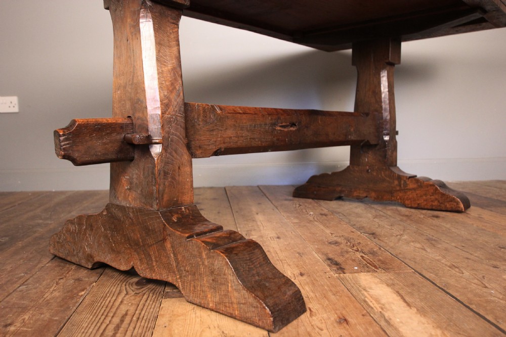 Early Jack Grimble Solid Oak Country Table  View IV