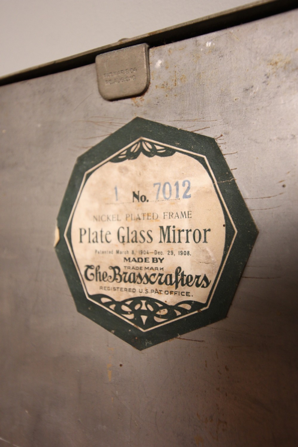 Edwardian Brass Crafters Small Wall Mirror View VI