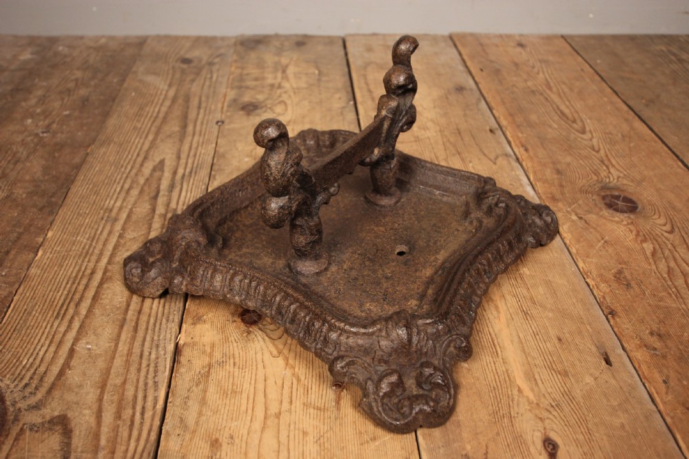 Victorian Cast Iron Boot Scrape View IV
