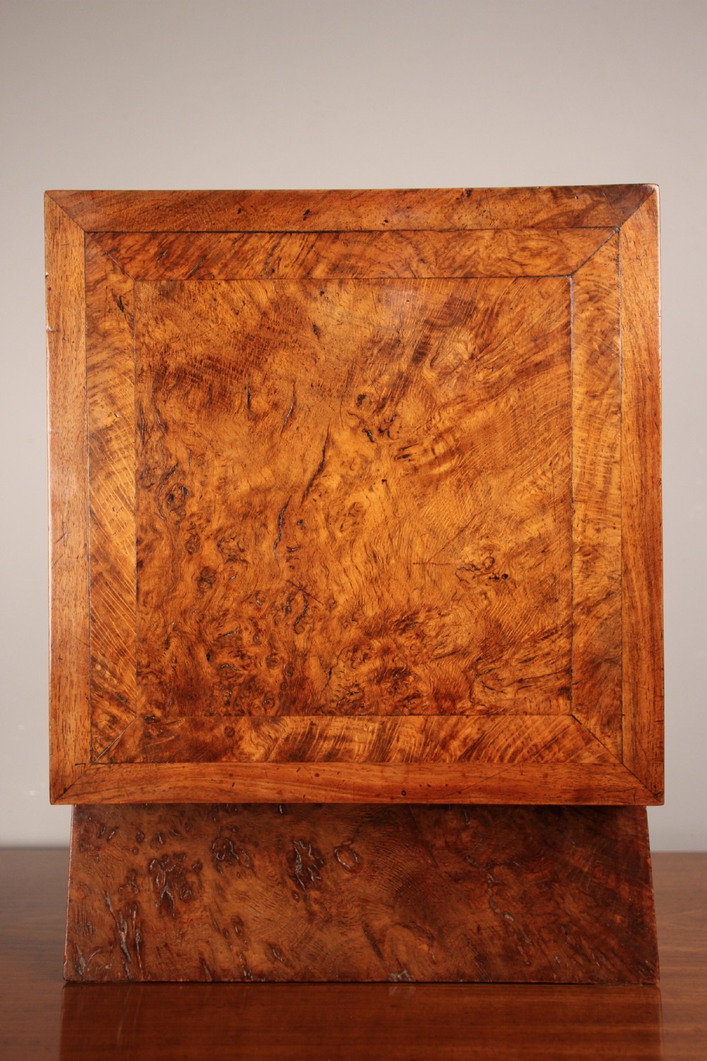 Superb 19th C. Pollard Oak Deed Box  View X