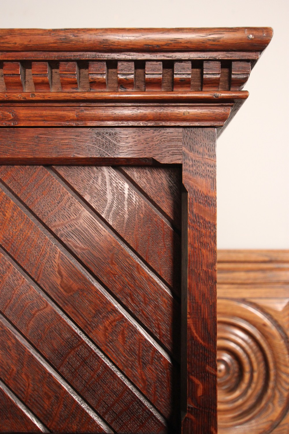 Small Gothic Oak Cabinet View IV