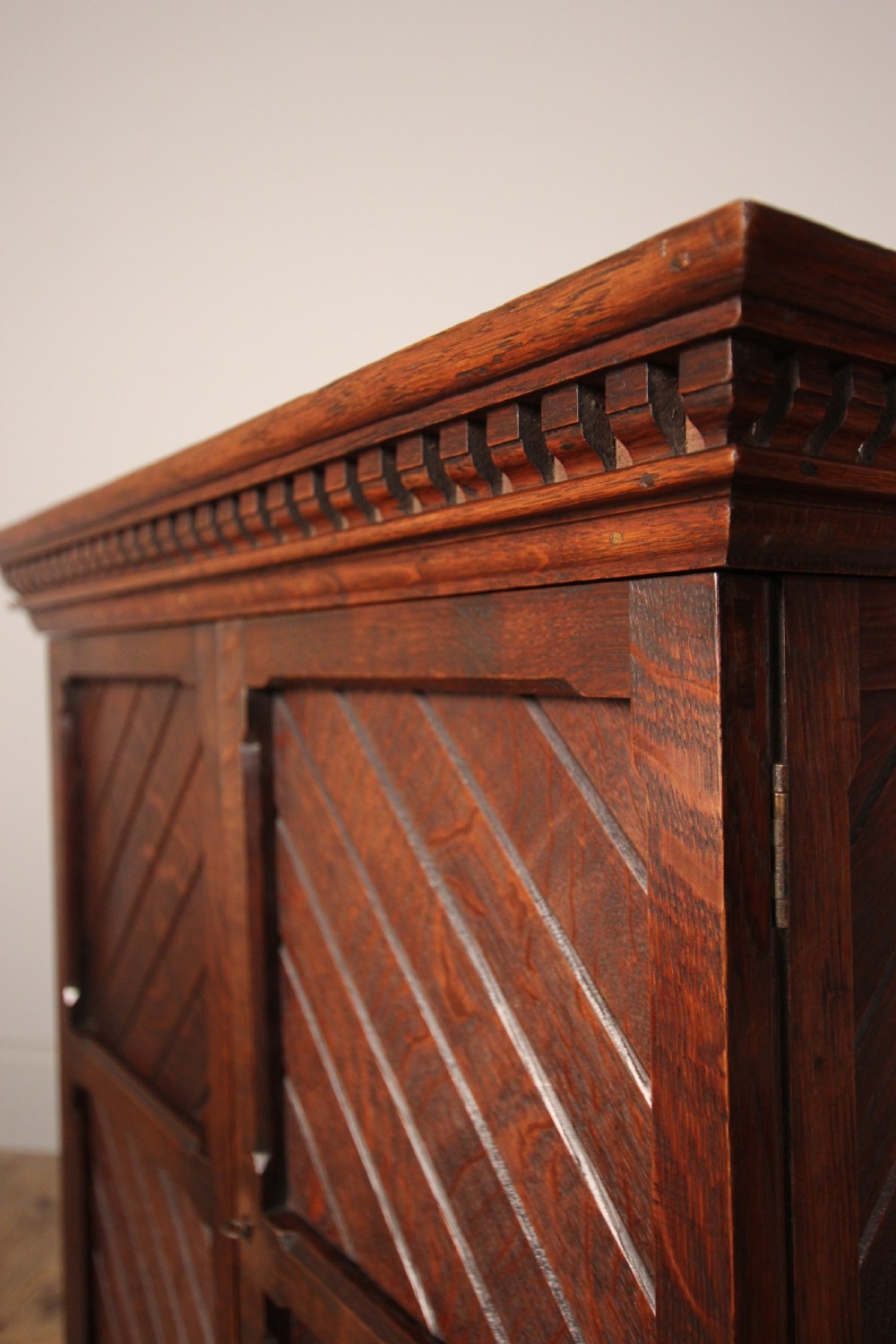 Small Gothic Oak Cabinet View VI