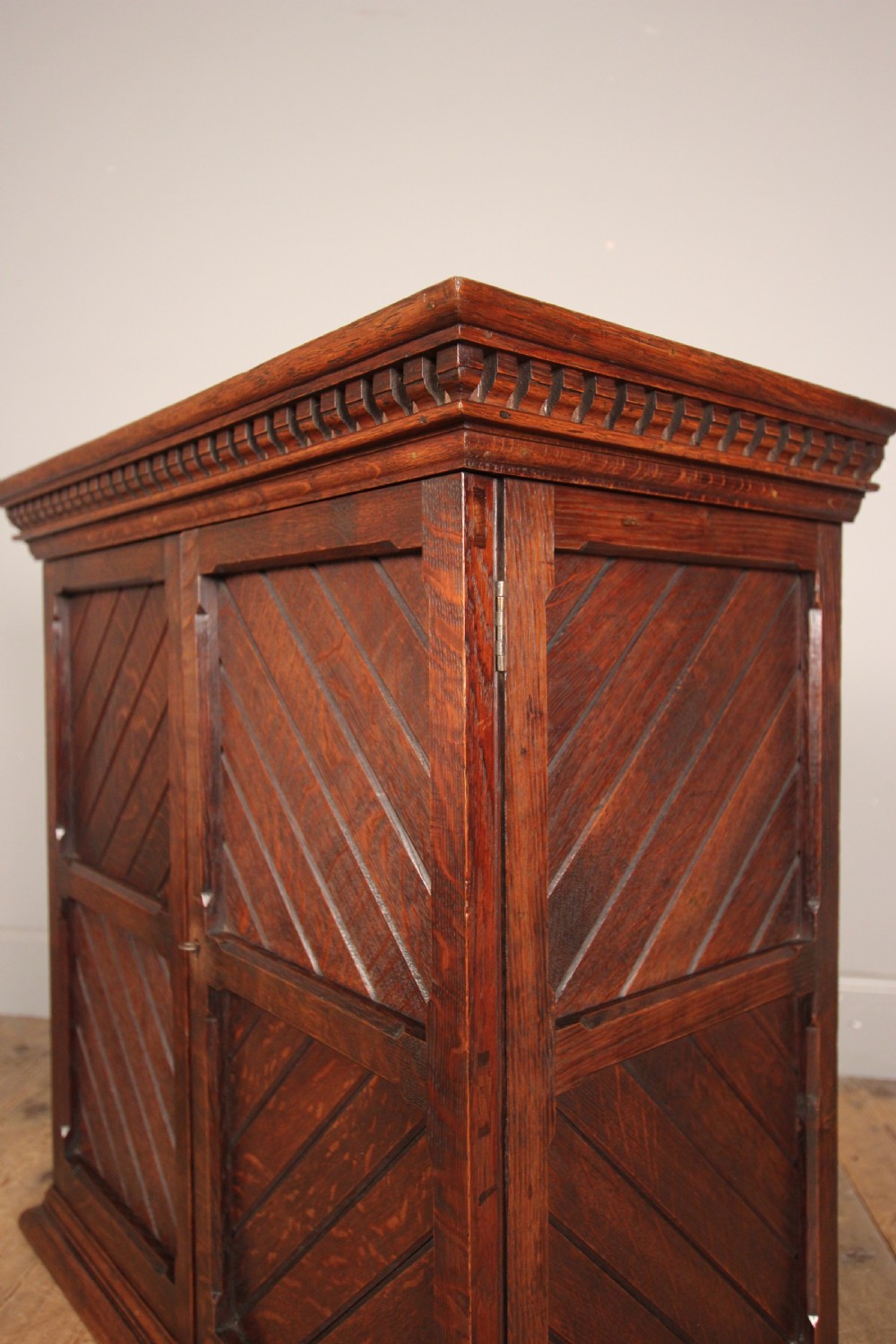 Small Gothic Oak Cabinet View VII