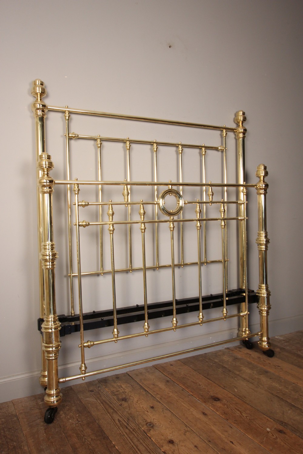 Super Quality 19th C Brass Double Bed (4 ft 6