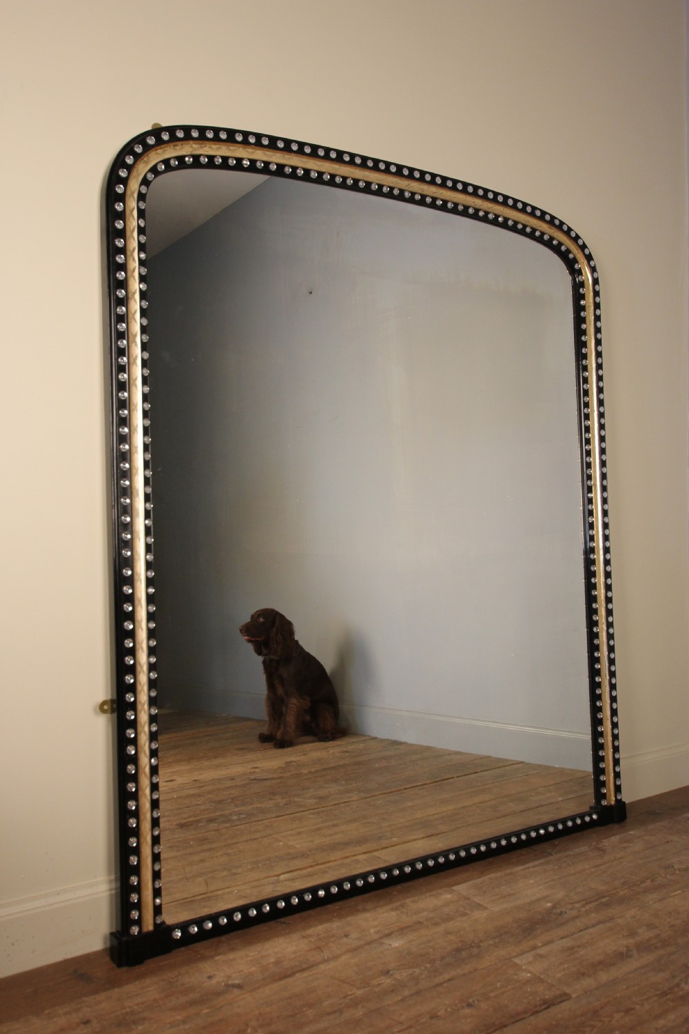 Large Irish 19th C Overmantle Mirror View II
