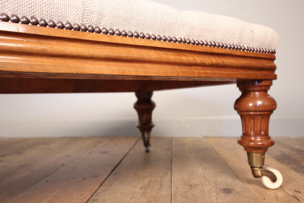 Large 19th C. Walnut Centre Stool View VI
